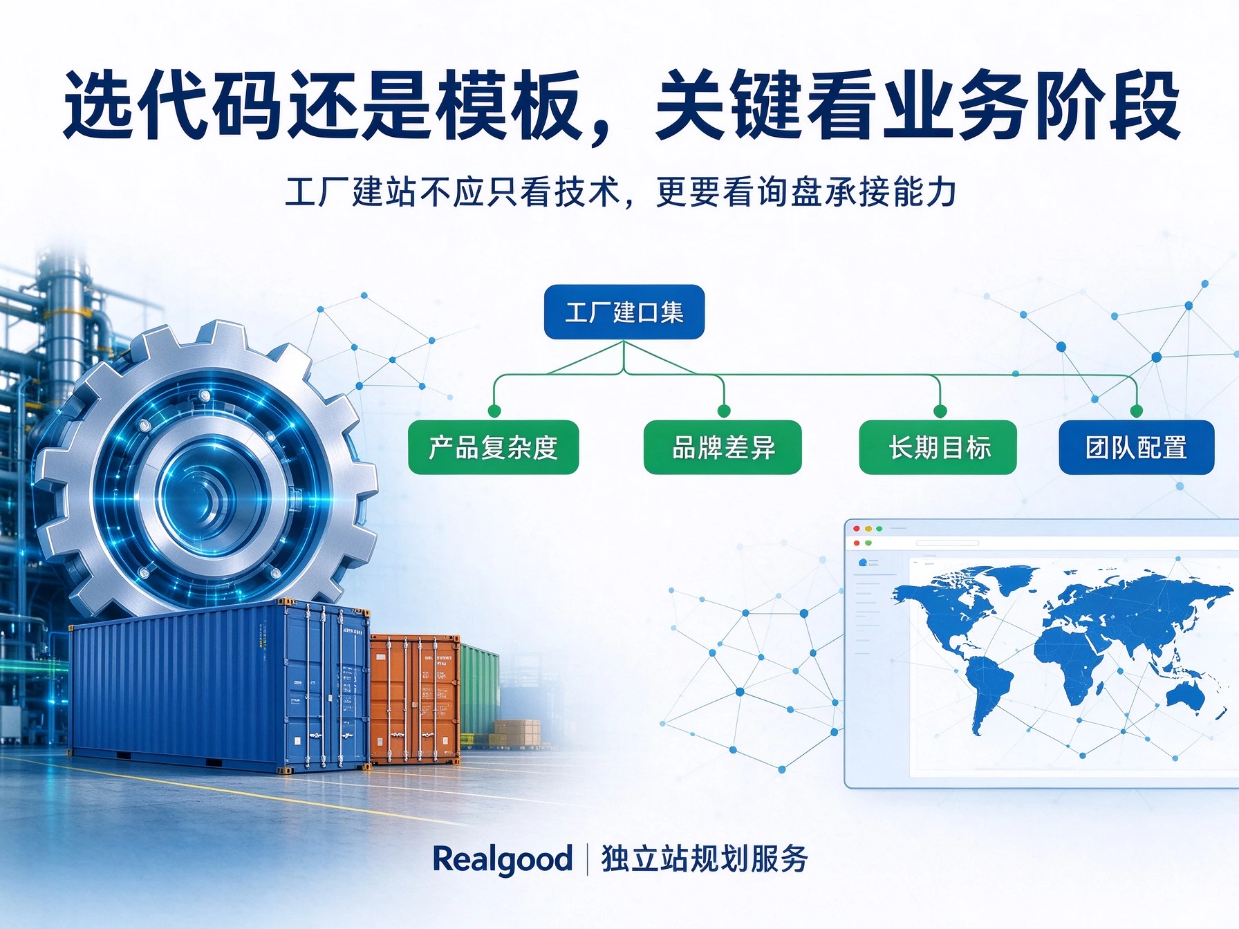代码自建站系统 vs 模板建站,哪个更适合工厂出口?