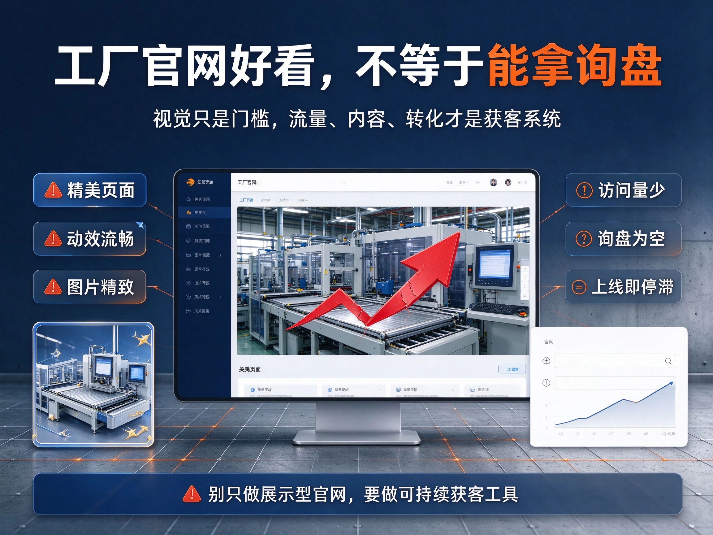 工厂独立站，页面好看就等于能拿到海外询盘吗？