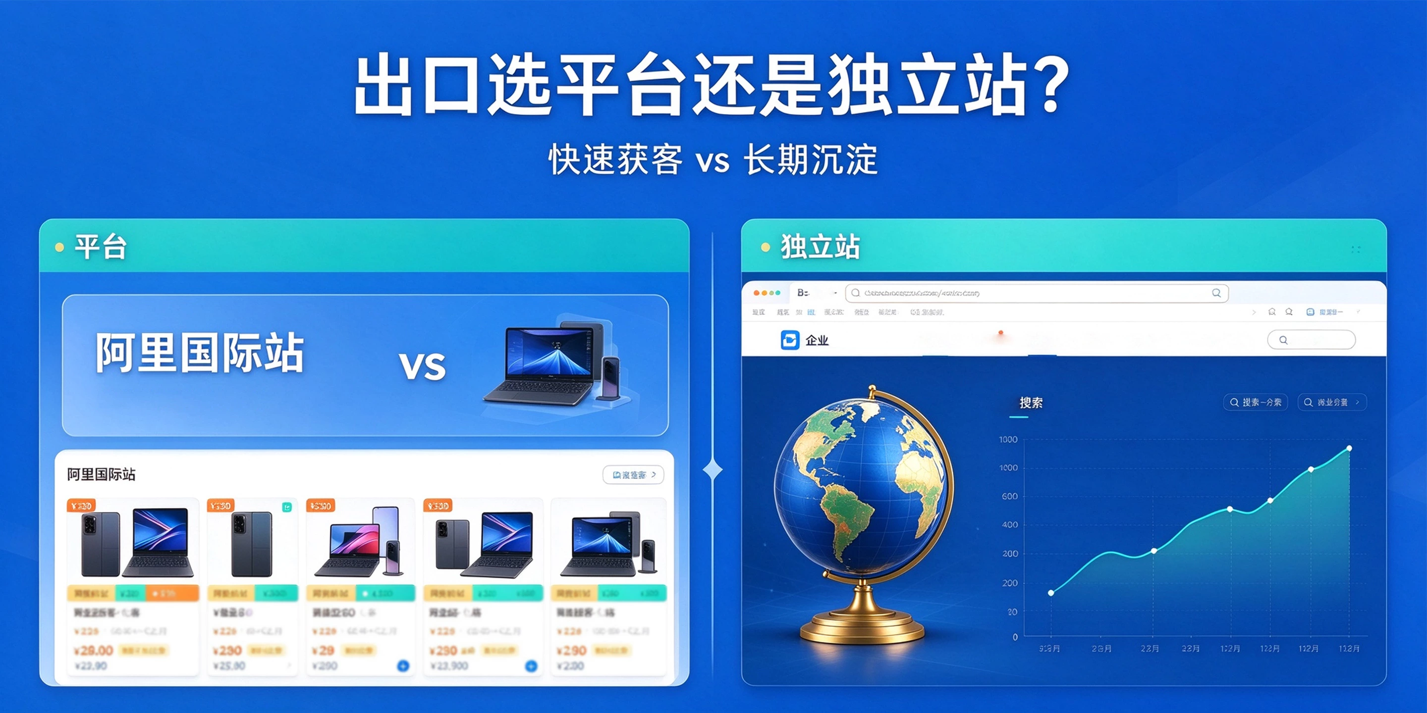 做出口，独立站和阿里国际站到底该怎么选？