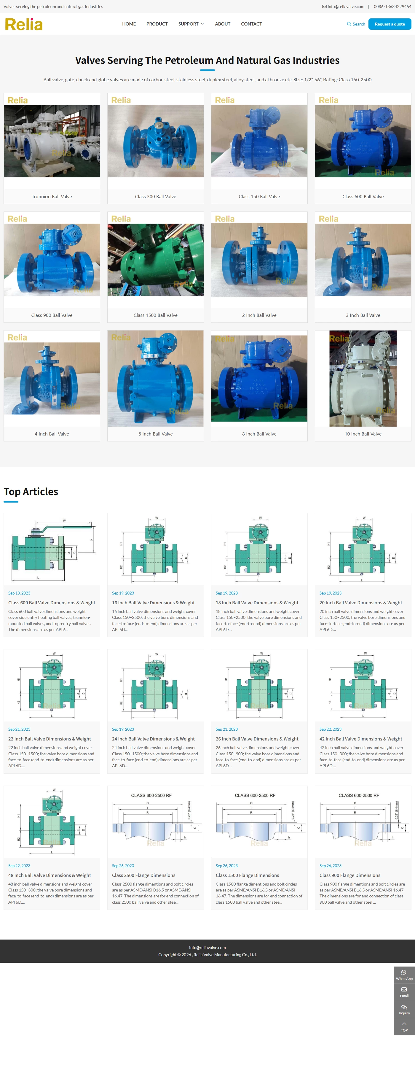valvespecifications.com